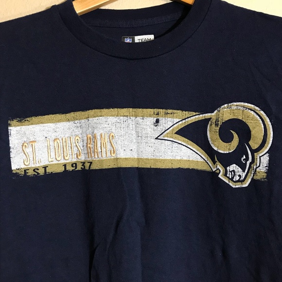 NFL Navy St. Louis Rams Graphic Shortsleeve Tshirt - Picture 2 of 5